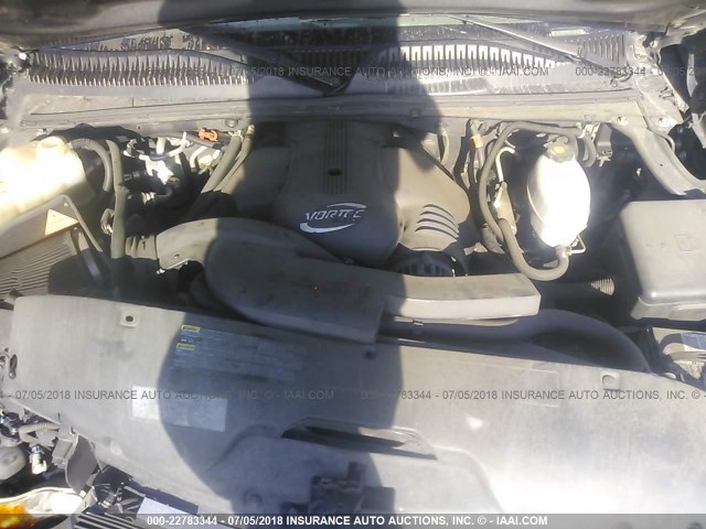 1GKEK63U04J230935 - 2004 GMC YUKON DENALI GRAY photo 10