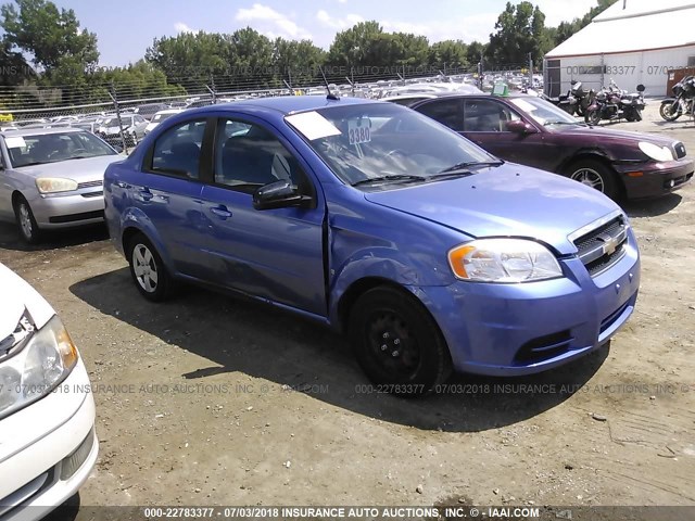 KL1TD56EX9B331288 - 2009 CHEVROLET AVEO LS/LT BLUE photo 1