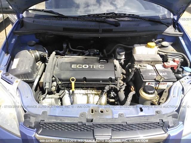 KL1TD56EX9B331288 - 2009 CHEVROLET AVEO LS/LT 蓝色 照片 10