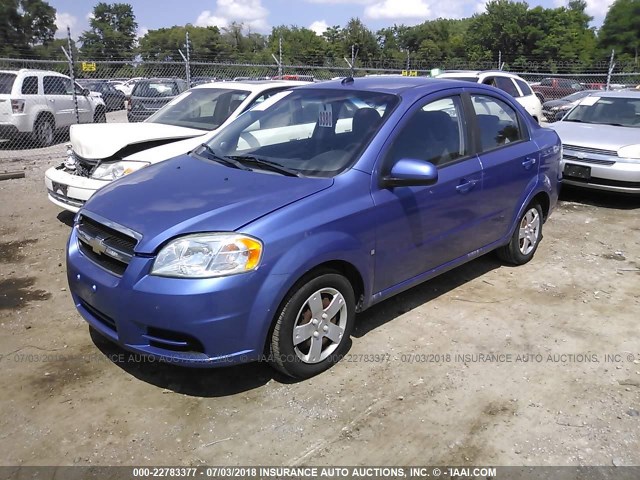 KL1TD56EX9B331288 - 2009 CHEVROLET AVEO LS/LT 蓝色 照片 2