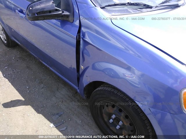 KL1TD56EX9B331288 - 2009 CHEVROLET AVEO LS/LT 蓝色 照片 6