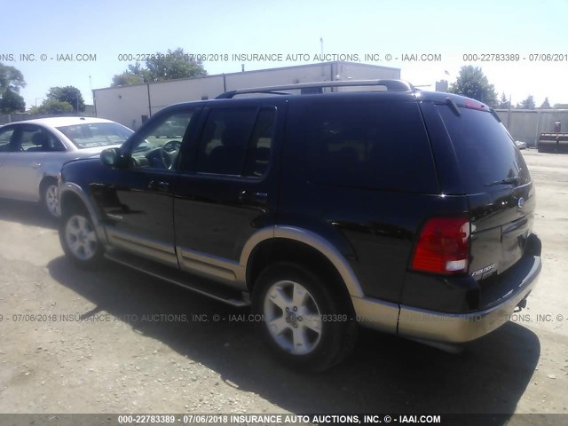 1FMZU74KX4UB82462 - 2004 FORD EXPLORER EDDIE BAUER BLACK photo 3