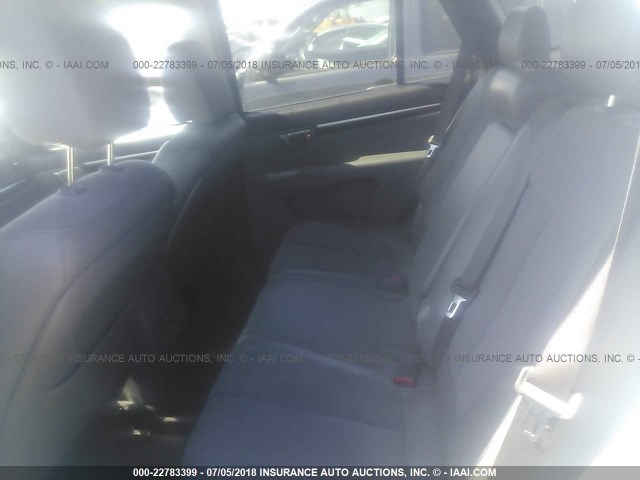 5NMSH4AG1AH394386 - 2010 HYUNDAI SANTA FE SE WHITE photo 8