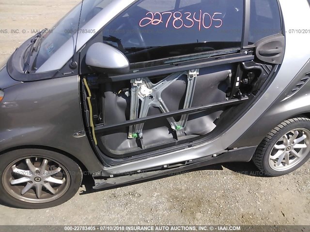 WMEEJ3BA1AK332899 - 2010 SMART FORTWO PURE/PASSION SILVER photo 6