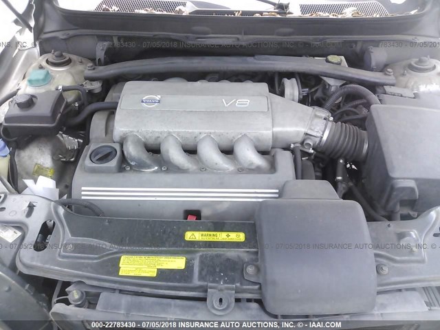 YV1CZ852951186290 - 2005 VOLVO XC90 V8 SILVER photo 10