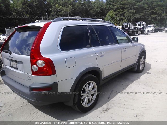 YV1CZ852951186290 - 2005 VOLVO XC90 V8 SILVER photo 4