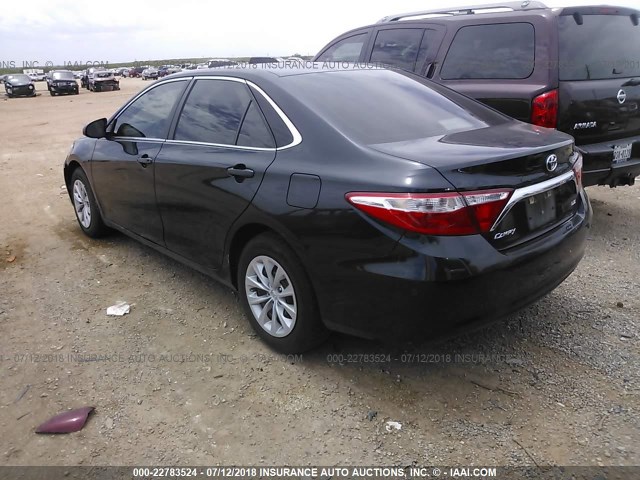 4T4BF1FK7FR472043 - 2015 TOYOTA CAMRY LE/XLE/SE/XSE BLACK photo 3