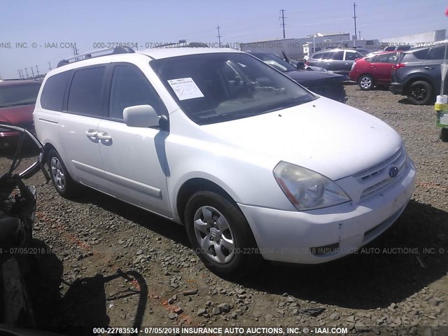 KNDMB233486218559 - 2008 KIA SEDONA EX/LX WHITE photo 1