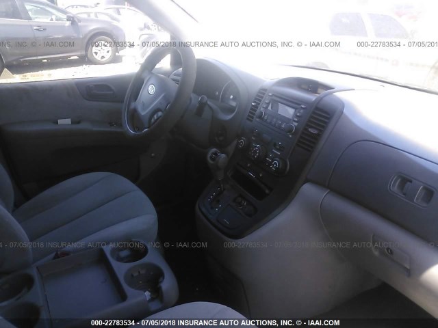 KNDMB233486218559 - 2008 KIA SEDONA EX/LX WHITE photo 5