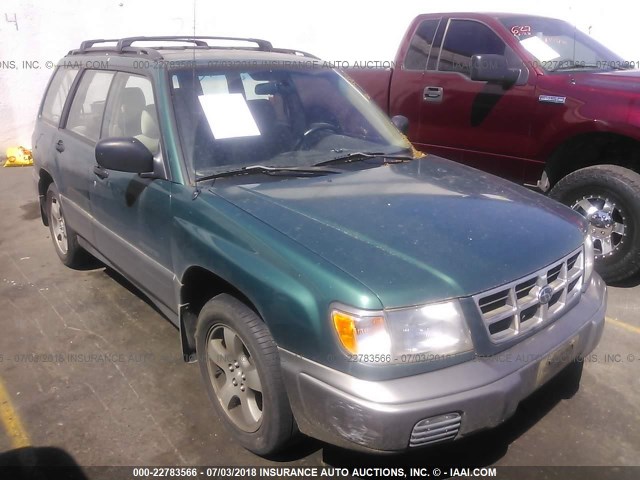 JF1SF6559WH706463 - 1998 SUBARU FORESTER S GREEN photo 1