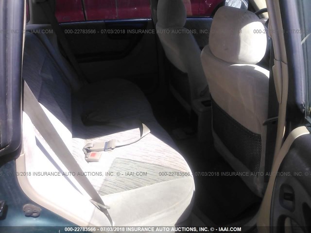 JF1SF6559WH706463 - 1998 SUBARU FORESTER S GREEN photo 8