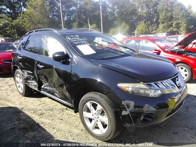 JN8AZ18U59W010643 - 2009 NISSAN MURANO S/SL BLACK photo 1