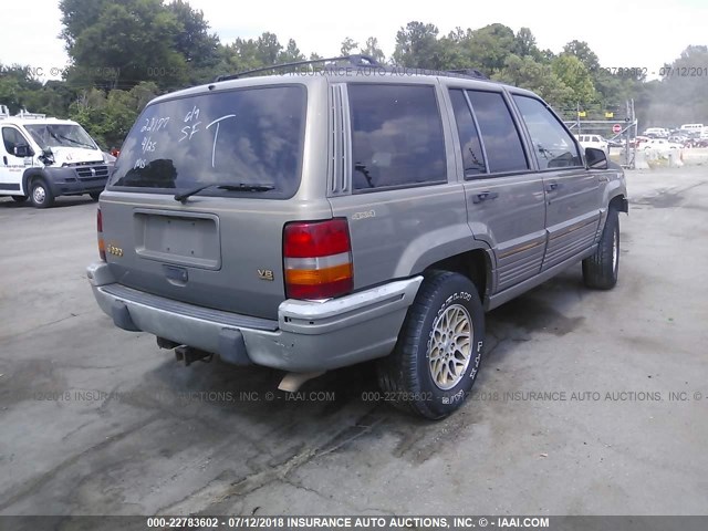 1J4GZ78Y7SC741135 - 1995 JEEP GRAND CHEROKEE LIMITED/ORVIS GRAY photo 4
