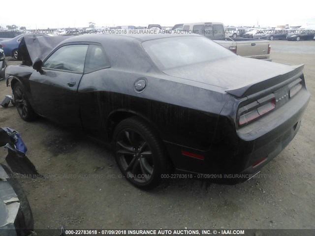 2C3CDZAG2JH216953 - 2018 DODGE CHALLENGER SXT BLACK photo 3