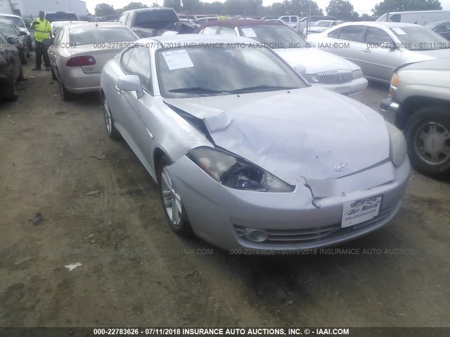 KMHHM66D38U280615 - 2008 HYUNDAI TIBURON GS SILVER photo 6