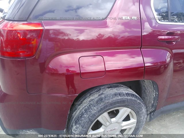 2GKALMEK1E6352598 - 2014 GMC TERRAIN SLE RED photo 6