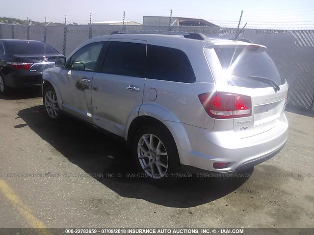 3C4PDDDG3CT147972 - 2012 DODGE JOURNEY CREW SILVER photo 3