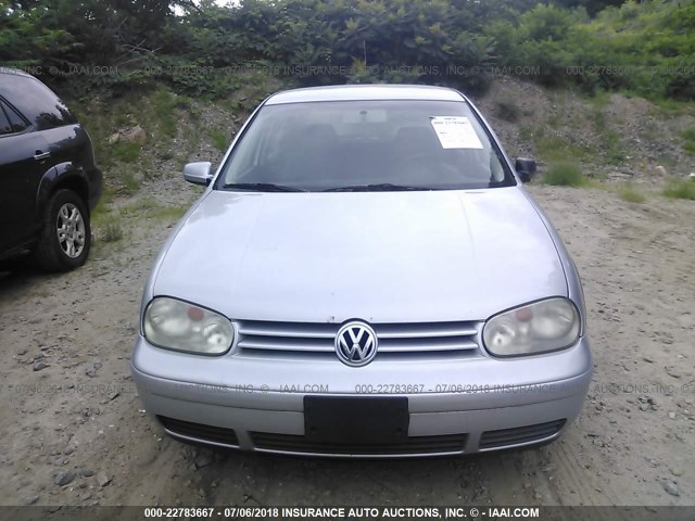 9BWGK61J224059488 - 2002 VOLKSWAGEN GOLF GLS SILVER photo 6