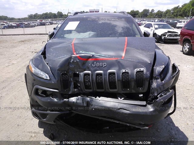 1C4PJMBS8EW284967 - 2014 JEEP CHEROKEE TRAILHAWK 灰色 照片 6