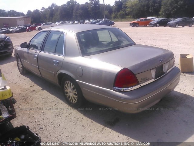 2FAFP74W73X161230 - 2003 FORD CROWN VICTORIA LX GOLD photo 3