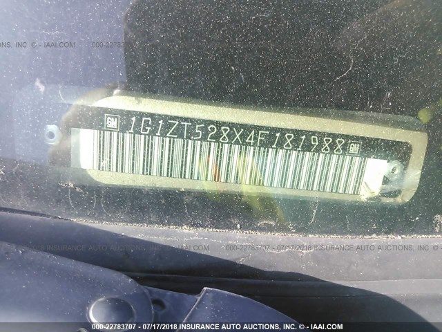 1G1ZT528X4F181988 - 2004 CHEVROLET MALIBU LS GOLD photo 9