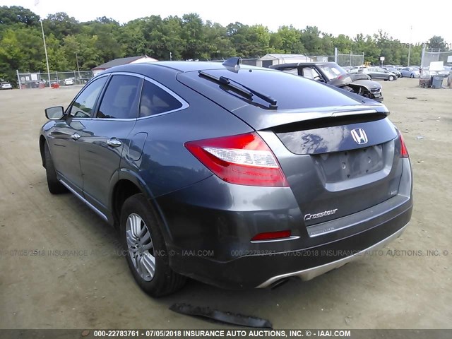 5J6TF3H52DL005728 - 2013 HONDA CROSSTOUR EXL ნაცრისფერი ფოტო 3