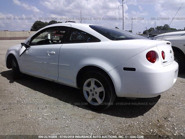 1G1AL15F577236538 - 2007 CHEVROLET COBALT LT WHITE photo 3