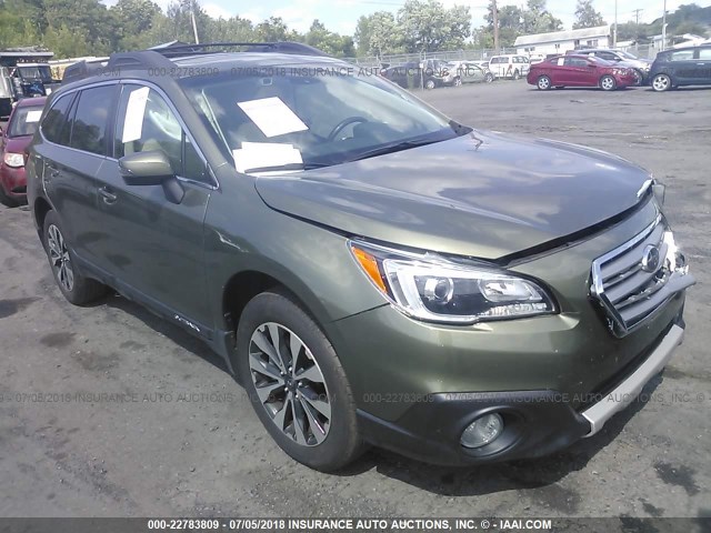 4S4BSANC6G3286159 - 2016 SUBARU OUTBACK 2.5I LIMITED GREEN photo 1