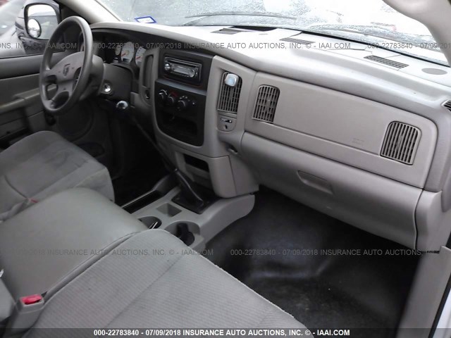 1D7HA16K93J507482 - 2003 DODGE RAM 1500 ST WHITE photo 5