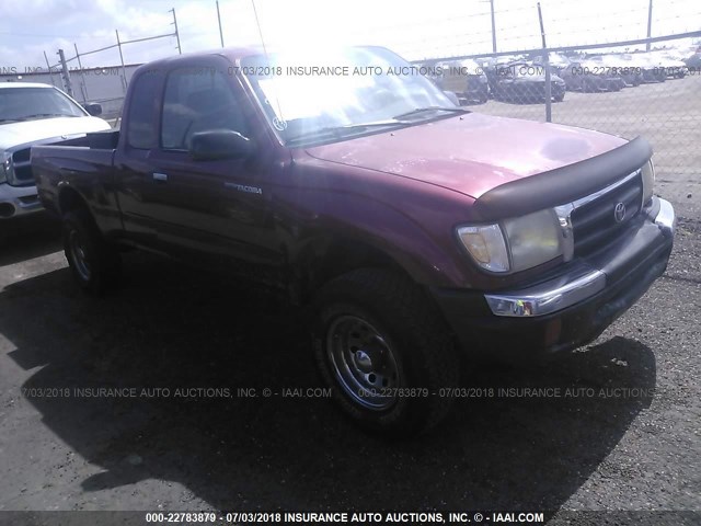 4TASN92N5YZ602029 - 2000 TOYOTA TACOMA XTRACAB PRERUNNER მუქწითელი ფოტო 1