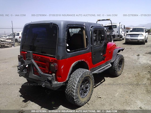 1J4FY29SXPP258220 - 1993 JEEP WRANGLER / YJ  RED photo 6