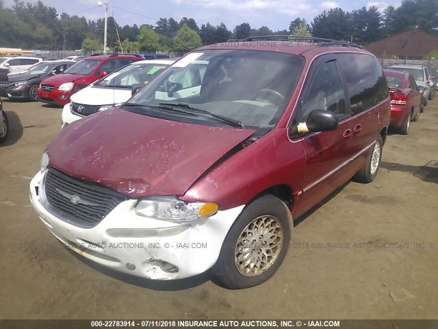 1C4GP55L0WB542500 - 1998 CHRYSLER TOWN & COUNTRY SX RED photo 2