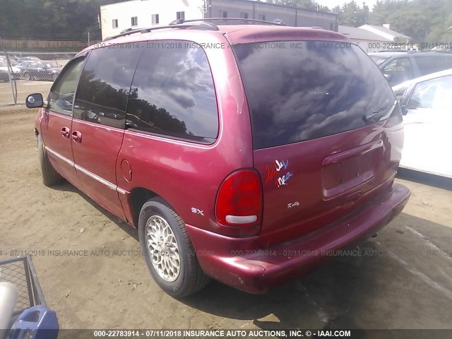 1C4GP55L0WB542500 - 1998 CHRYSLER TOWN & COUNTRY SX RED photo 3