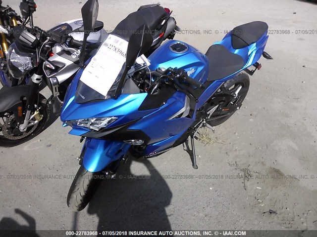 JKAEXKH15JDA09939 - 2018 KAWASAKI   BLUE photo 2