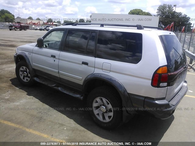 JA4LS31R02P007041 - 2002 MITSUBISHI MONTERO SPORT XLS SILVER photo 3