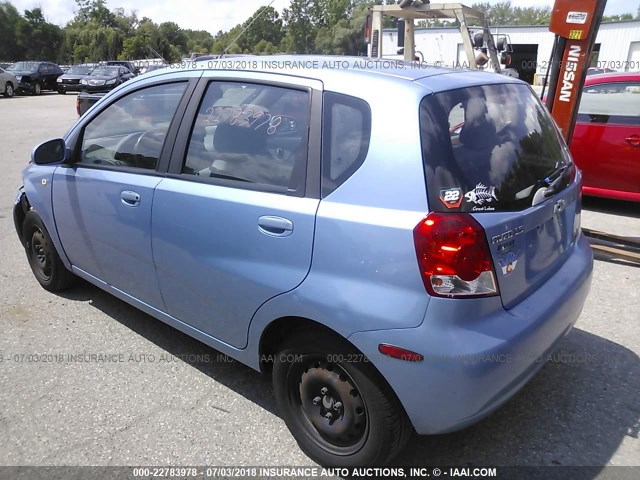 KL1TD62675B349083 - 2005 CHEVROLET AVEO LS 浅蓝色 照片 3