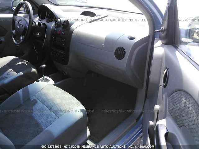 KL1TD62675B349083 - 2005 CHEVROLET AVEO LS 浅蓝色 照片 5