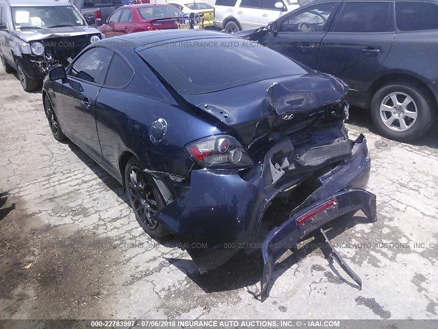 KMHHN66F98U279032 - 2008 HYUNDAI TIBURON GT/SE/GT LIMITED BLUE photo 3