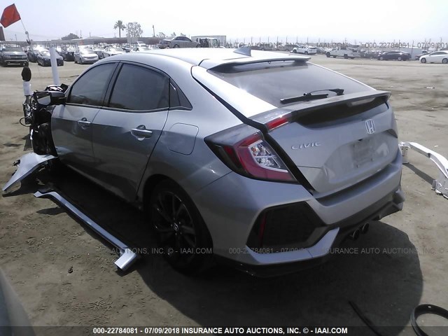 SHHFK7H40HU411947 - 2017 HONDA CIVIC SPORT GRAY photo 3