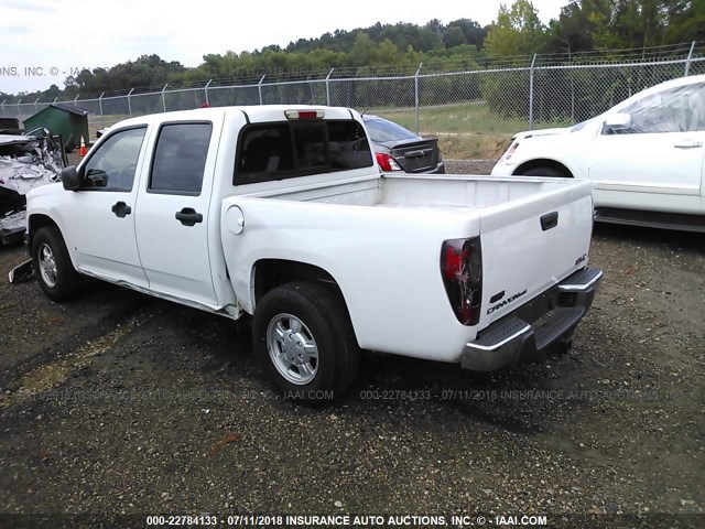 1GTCS43E488185091 - 2008 GMC CANYON SLE/SLT WHITE photo 3