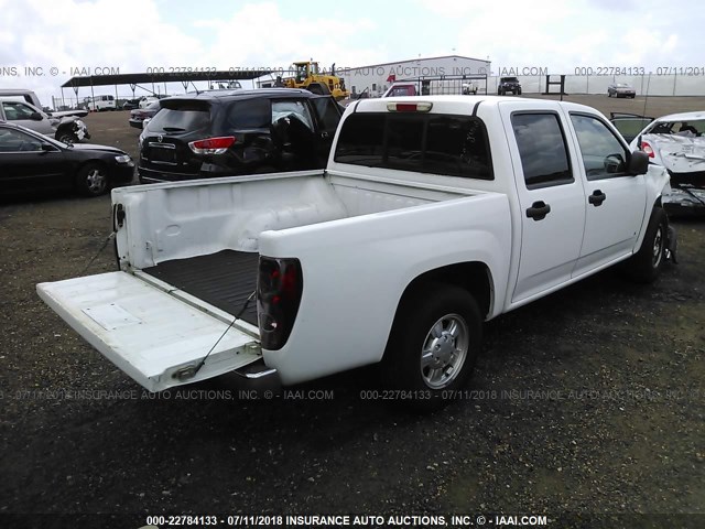 1GTCS43E488185091 - 2008 GMC CANYON SLE/SLT WHITE photo 4