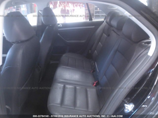 3VWRA71K19M086679 - 2009 VOLKSWAGEN JETTA WOLFSBURG 黑色 照片 8