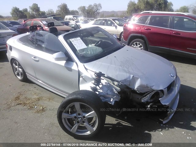 WBAUN1C51DVR01254 - 2013 BMW 128 I SILVER photo 1