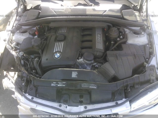 WBAUN1C51DVR01254 - 2013 BMW 128 I SILVER photo 10