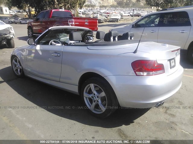 WBAUN1C51DVR01254 - 2013 BMW 128 I SILVER photo 3