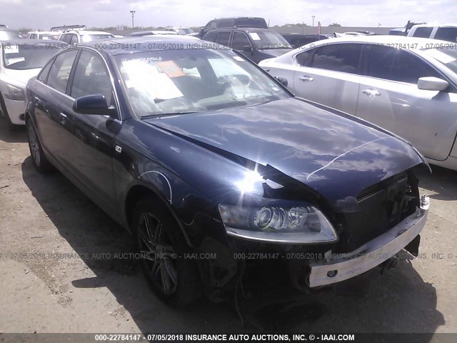 WAUDH74FX6N092289 - 2006 AUDI A6 3.2 QUATTRO BLUE photo 1