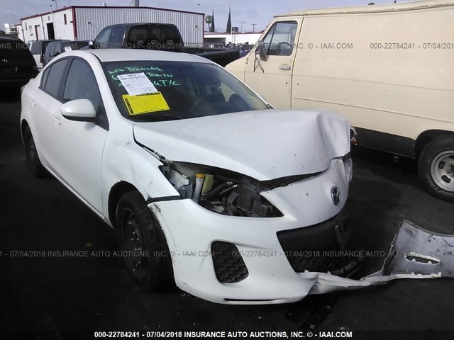 JM1BL1UFXC1592042 - 2012 MAZDA 3 I WHITE photo 1