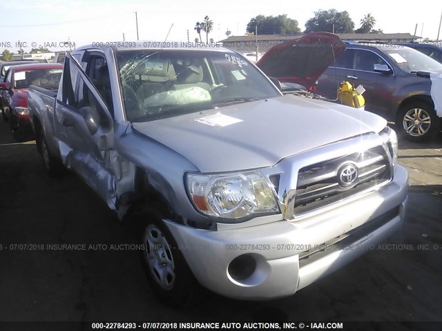 5TETX22N08Z584313 - 2008 TOYOTA TACOMA ACCESS CAB SILVER photo 1