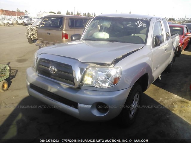 5TETX22N08Z584313 - 2008 TOYOTA TACOMA ACCESS CAB Silber Foto 2