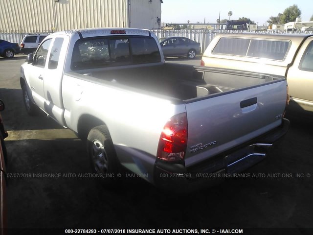5TETX22N08Z584313 - 2008 TOYOTA TACOMA ACCESS CAB Silber Foto 3